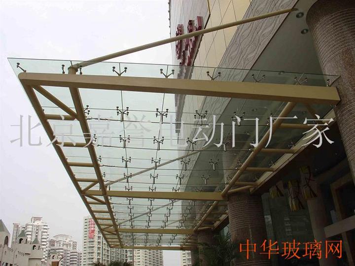 钢化玻璃雨棚