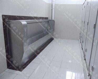 供应学校自动冲水不锈钢小便池小便槽